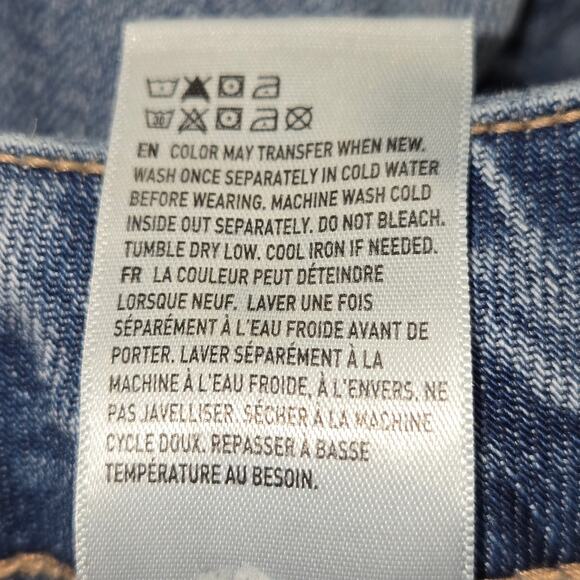 American Eagle Womens 000 Jeans Curvy Super High Rise Baggy Wide Leg Cargo - Picture 16 of 16